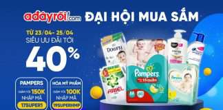 Đại hội mua sắm P&G siêu “hot”, ưu đãi tới 40% trên Adayroi