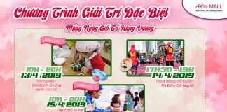 Giỗ tổ Hùng Vương: hàng loạt hoạt động vui chơi tại AEON MALL Bình Dương Canary