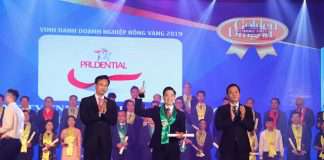 Prudential Việt Nam, doanh nghiệp bảo hiểm duy nhất, vào top 10 giải Rồng Vàng 2019