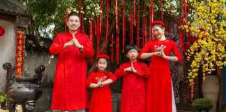 Sắc Xuân rực rỡ với 3 gam màu chủ đạo của BST Áo dài Vania Tết Tân Sửu 2021