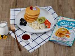 Bữa sáng dinh dưỡng tại nhà với bánh rán Ajinomoto