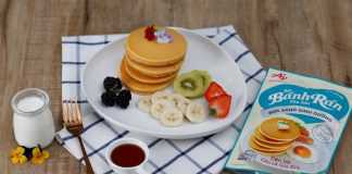 Bữa sáng dinh dưỡng tại nhà với bánh rán Ajinomoto