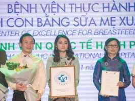BV QT Hạnh Phúc nhận danh hiệu “Bệnh viện Thực hành Nuôi con bằng sữa mẹ xuất sắc”