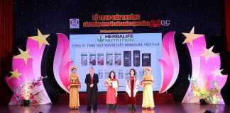Herbalife Việt Nam tiếp tục nhận giải thưởng “Sản phẩm vàng vì sức khỏe cộng đồng 2021”