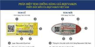 Rejuvaskin Việt Nam thông báo thay đổi tem chống hàng giả mới
