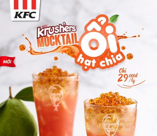 KFC lại ra mắt thức uống mới: Mocktail Ổi Hạt Chia