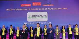Herbalife Nutrition tiếp tục được trao danh hiệu “Thương hiệu thực phẩm bổ sung dinh dưỡng hàng đầu”