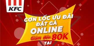 Cơn lốc ưu đãi – Đặt gà online cùng KFC!!