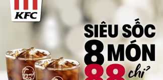 Siêu Sốc – 8 Món Chỉ 88K!!!
