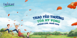 CapitaLand hỗ trợ 1 tỷ đồng thông qua chiến dịch “Trao yêu thương, Tỏa hy vọng”
