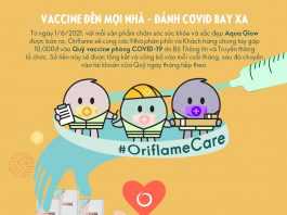 Oriflame Việt Nam đóng góp 100 triệu vào quỹ vaccine COVID-19 cho toàn dân