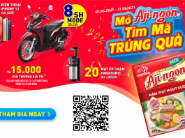 Khuyến mãi khủng từ chương trình “Mở Aji-Ngon® Tìm Mã Trúng Quà”