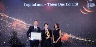 CapitaLand Development được vinh danh “Nhà phát triển bất động sản bền vững xuất sắc”