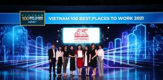 Generali Việt Nam được vinh danh “Top 100 Nơi làm việc tốt nhất Việt Nam 2021”