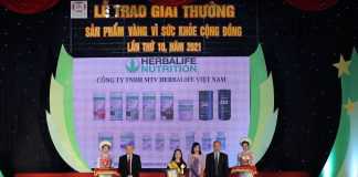 Herbalife Việt Nam tiếp tục nhận Giải Thưởng “Sản phẩm vàng vì sức khỏe cộng đồng”