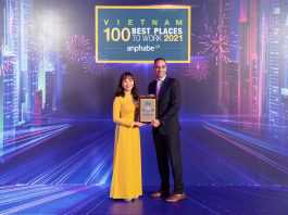 Pfizer Việt Nam được vinh danh vị trí thứ 7 trong Top 100 nơi làm việc tốt nhất Việt Nam năm 2021