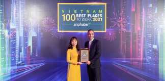 Pfizer Việt Nam được vinh danh vị trí thứ 7 trong Top 100 nơi làm việc tốt nhất Việt Nam năm 2021