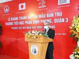 Dự án Bữa ăn học đường đưa vào hoạt động bếp ăn bán trú tiêu chuẩn Nhật Bản thứ 3