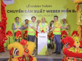 Saint-Gobain Việt Nam khánh thành dây chuyền sản xuất keo dán gạch, keo chà ron Weber tại Hưng Yên