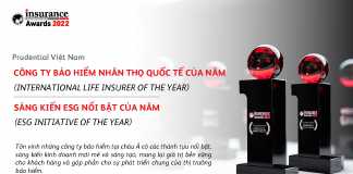 Prudential Việt Nam tiếp tục được vinh danh hai giải thưởng tại tại Insurance Asia Awards 2022
