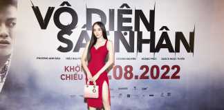 Siêu mẫu My Lê khoe dáng chuẩn trên thảm đỏ tại buổi ra mắt phim Vô Diện Sát Nhân