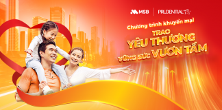 Cùng Prudential Việt Nam và MSB “Trao yêu thương – Vững sức vươn tầm”
