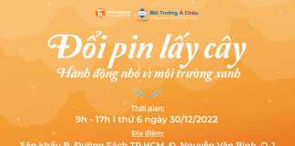 Đổi pin lấy cây tại Đường Sách TP.HCM vào ngày 30/12/2022