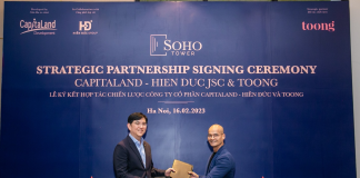 CapitaLand Development hợp tác với Toong phát triển không gian làm việc chung