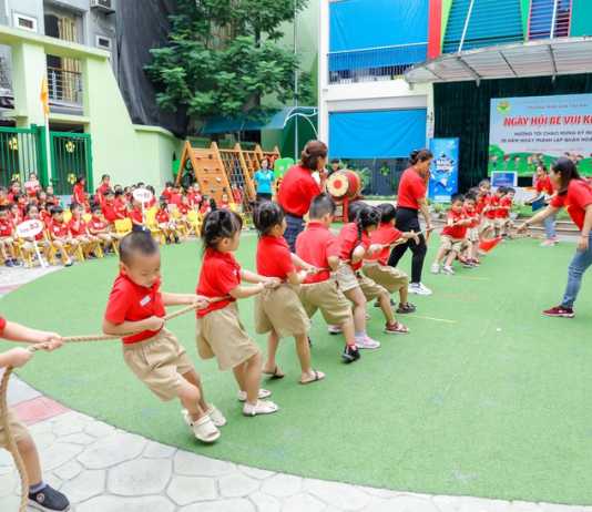 Xây dựng không gian xanh để trẻ mầm non phát triển toàn diện