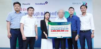 Manulife Việt Nam chi trả 3,6 tỷ đồng quyền lợi bảo hiểm cho khách hàng ở Nghệ An