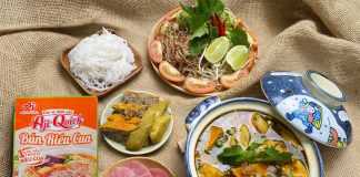 Trổ tài nấu bún riêu ngon đúng điệu với gia vị nêm sẵn Aji-Quick® Bún Riêu Cua