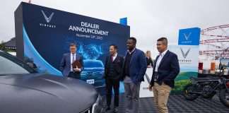 Vinfast nhận được 70 đơn đăng ký hợp tác từ các đại lý phân phối trên toàn nước Mỹ, dự kiến mở rộng mạng lưới tới 125 điểm bán toàn quốc