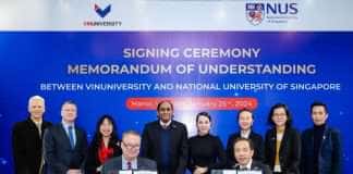 Đại học VinUni và Đại học Quốc gia Singapore hợp tác về đổi mới sáng tạo trong lĩnh vực đô thị thông minh và sức khỏe cộng đồng
