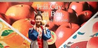 Diễn viên Khả Ngân quảng bá trái cây Nhật Bản