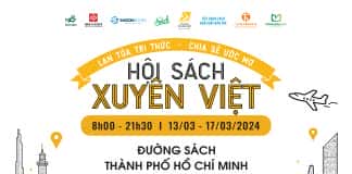 Hơn 16,000 tựa sách được trưng bày với giá ưu đãi tại Hội sách Xuyên Việt từ ngày 13 – 17/3/2024.