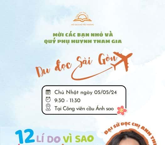 Mời tham dự “Du đọc Sài Gòn” số 132 – Chủ Nhật ngày 05/05/2024