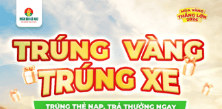 Mùa Vàng Thắng Lớn 2024: Quét mã QRcode để trúng vàng – trúng xe – trúng thẻ nạp trả thưởng ngay