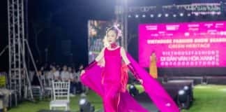 Vedette Phù Ngữ Đồng hóa nàng thơ lụa kiêu kỳ trên sân khấu Viethouse Fashion Show Green Heritage 2024 trong BST Sắc Lụa