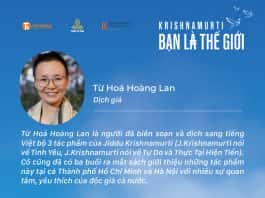 Mời giao lưu với dịch giả Từ Hóa Hoàng Lan “Bạn là thế giới” sáng thứ bảy, ngày 06/07/2024