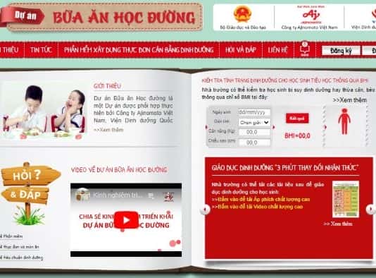 Thái Bình tích cực hưởng ứng Phần mềm thực đơn cân bằng dinh dưỡng cho bà mẹ và trẻ nhỏ từ Ajinomoto
