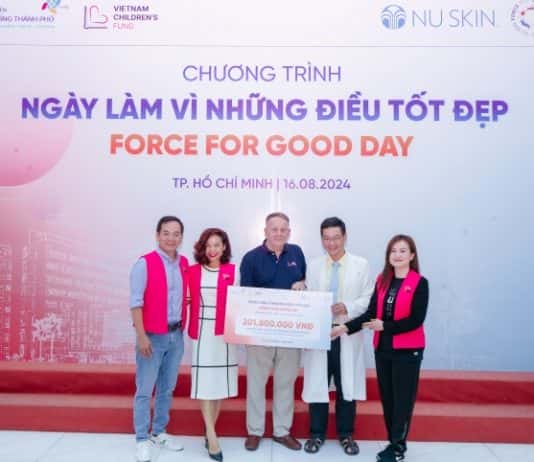 Nu Skin Việt Nam tài trợ hơn 200 triệu đồng cho trẻ em tại Bệnh viện Nhi đồng Thành phố