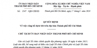 TPHCM công bố dịch sởi