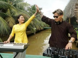 Thanh Nhã và DJ JVL mặc áo bà ba biểu diễn tiết mục độc đáo quảng bá quê hương Việt Nam