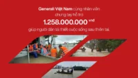 Generali Việt Nam cùng đội ngũ nhân viên góp hơn 1 tỷ đồng, giúp người dân tái thiết cuộc sống sau thiên tai
