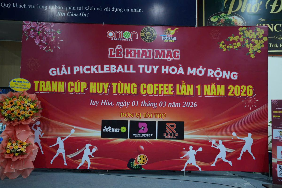 Khai mạc Giải Pickleball Tuy Hòa Mở Rộng Tranh Cup Huy Tùng Coffee Lần 1/2026 1 phu nu hien dai pickball huy tung coffee 01