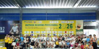 Sôi động giải đấu ‘HUTECH Alumni Pickleball 2026’