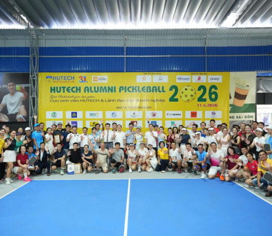 Sôi động giải đấu ‘HUTECH Alumni Pickleball 2026’