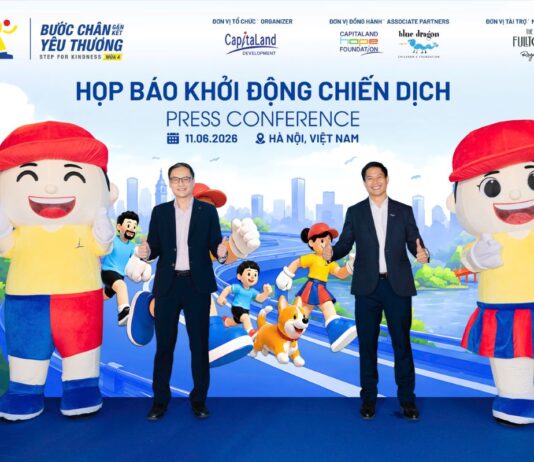 CapitaLand Development khởi động chiến dịch “Bước chân gắn kết yêu thương” lần thứ 4, cam kết tài trợ 98.000 đô la Mỹ đồng hành cùng trẻ em yếu thế