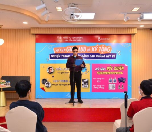 FAHASA TỔ CHỨC CHƯƠNG TRÌNH GIAO LƯU VÀ KÝ TẶNG CÙNG 3 TÁC GIẢ TRUYỆN TRANH VIỆT NAM ĐÌNH ĐÁM “TRUYỆN TRANH – BÍ MẬT ĐẰNG SAU NHỮNG NÉT VẼ”