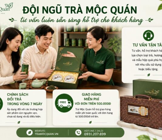 Trà Mộc Quán – Địa chỉ mua hộp trà Trung Quốc hảo hạng